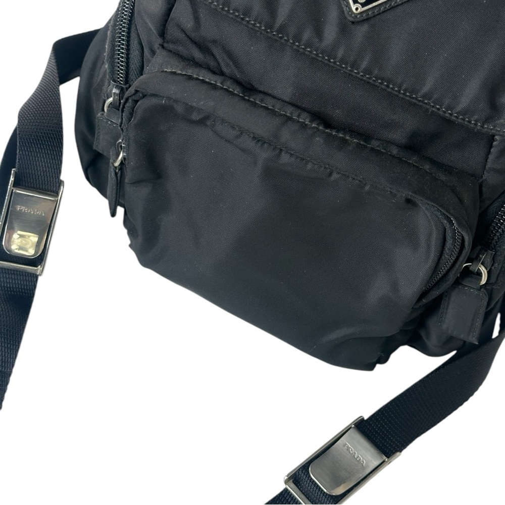 Vintage PRADA Zaino Mini Backpack B5915 Nylon Backpack Triangle Logo Rare Prada - Picture 4 of 15